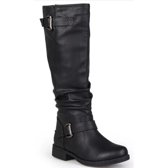 NEW Journee Collection Stormy Women's Knee-High Riding Boots Black Size 8M - Picture 1 of 7